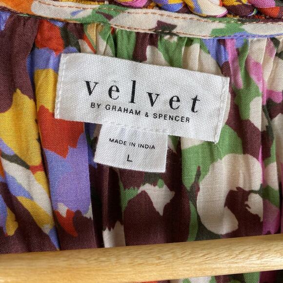 Velvet by Graham & Spencer Gracie Mini Dress Size L Wine Casual Anthropologie - Picture 11 of 15